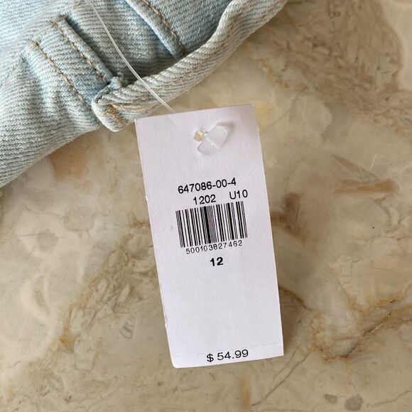 NWT Old Navy OG Loose Low Rise Light Wash Jeans Size 12 - Picture 8 of 9